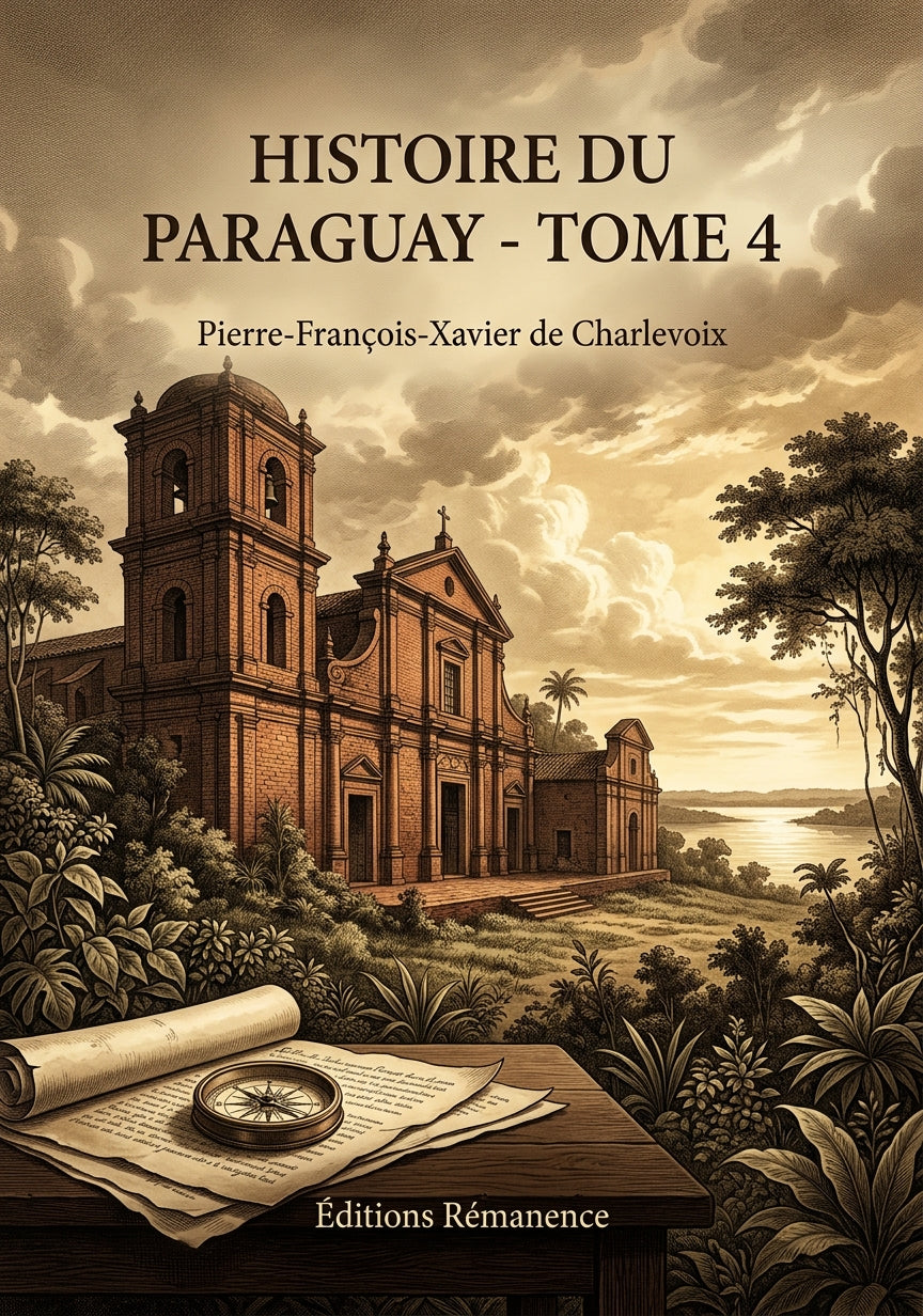 Livre Histoire du Paraguay - Tome 4 par Pierre-François-Xavier de Charlevoix - Couverture - Editions Remanence