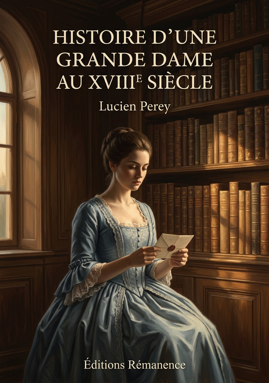Livre Histoire d’une grande dame au XVIIIe siècle par Lucien Perey - Couverture - Editions Remanence