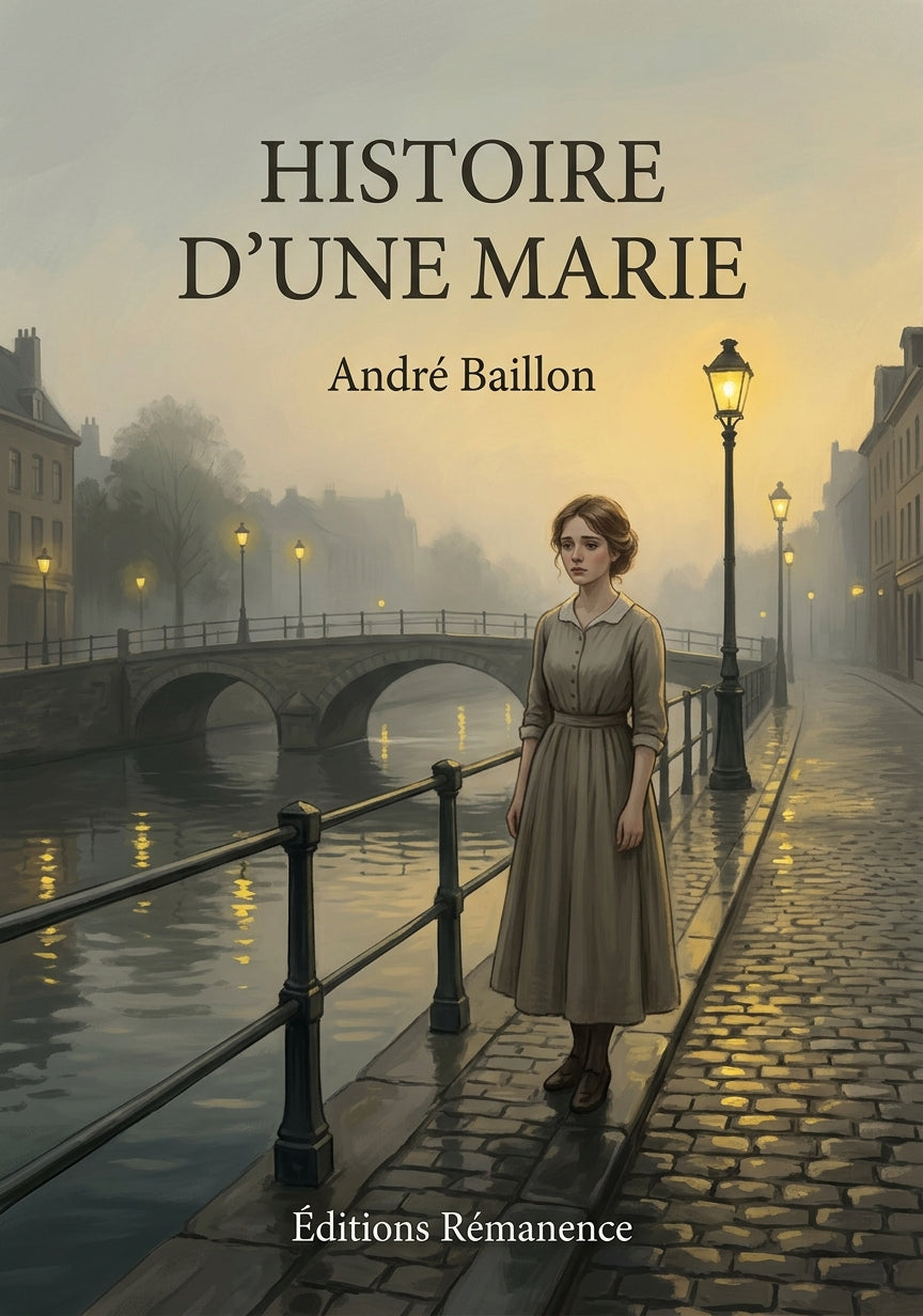 Livre Histoire d’une Marie par André Baillon - Couverture - Editions Remanence