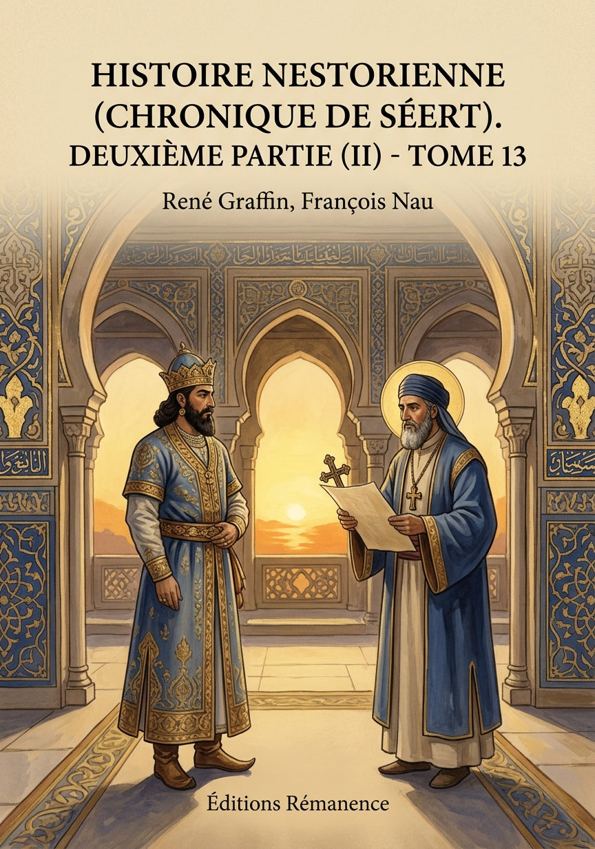 Livre Histoire Nestorienne (Chronique de Séert). Deuxième partie (II) - Tome 13 par René Graffin, François Nau - Couverture - Editions Remanence