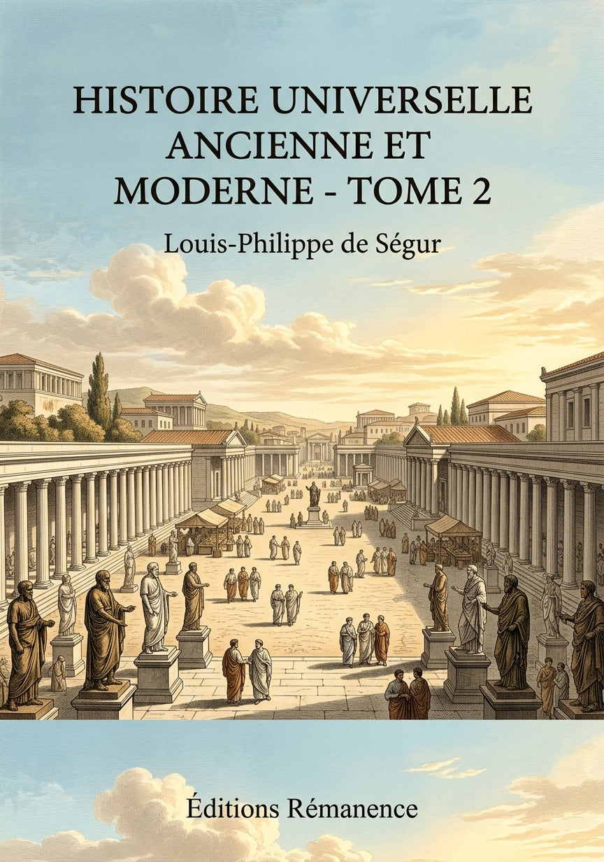Livre Histoire universelle ancienne et moderne - Tome 2 par Louis-Philippe de Ségur - Couverture - Editions Remanence