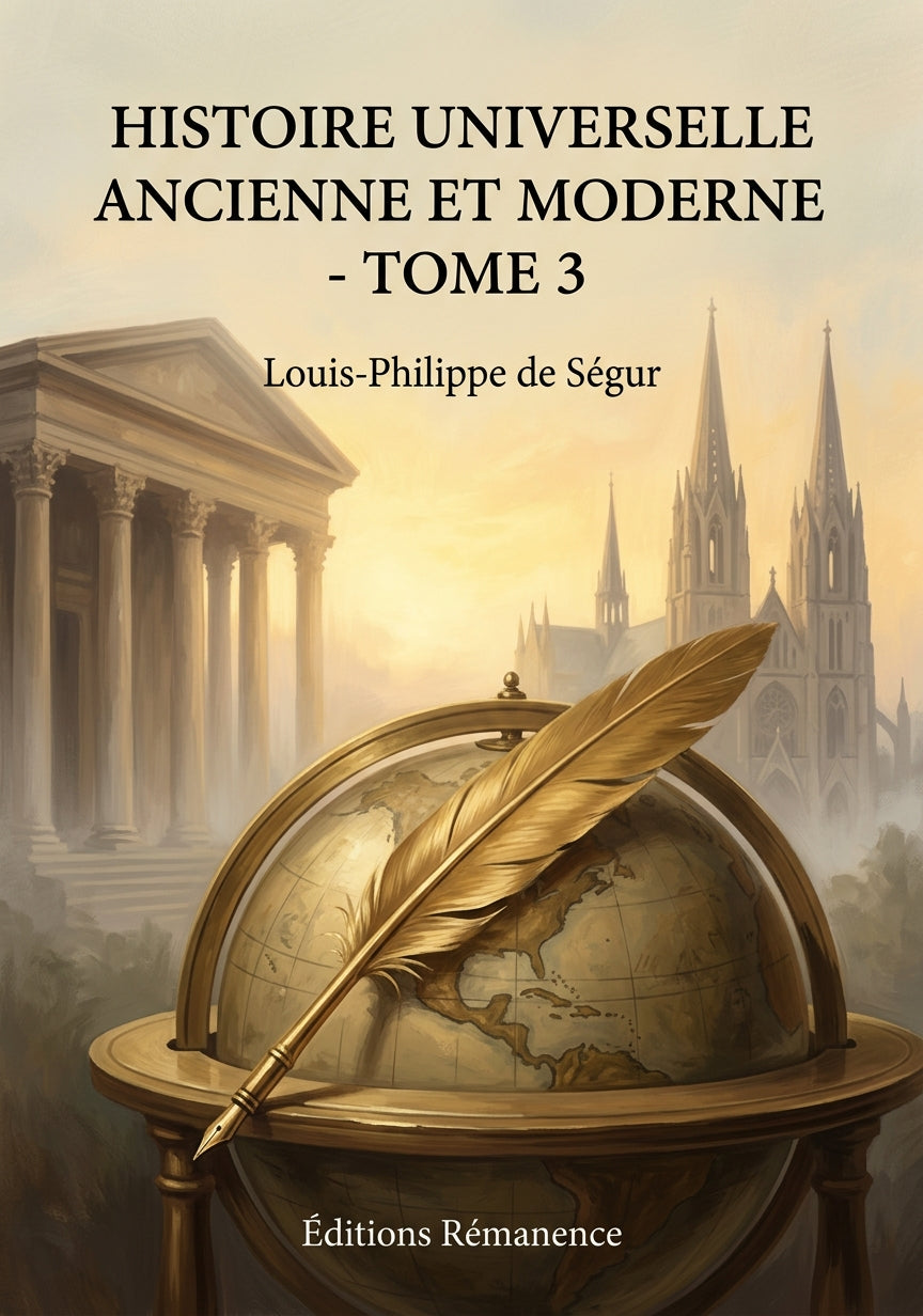 Livre Histoire universelle ancienne et moderne - Tome 3 par Louis-Philippe de Ségur - Couverture - Editions Remanence