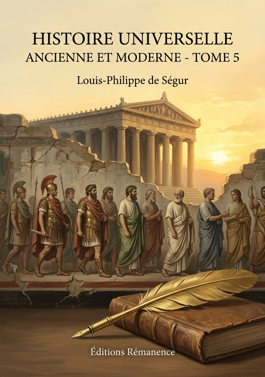 Livre Histoire universelle ancienne et moderne - Tome 5 par Louis-Philippe de Ségur - Couverture - Editions Remanence
