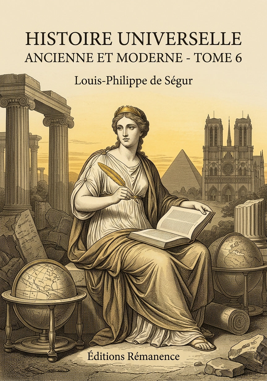 Livre Histoire universelle ancienne et moderne - Tome 6 par Louis-Philippe de Ségur - Couverture - Editions Remanence