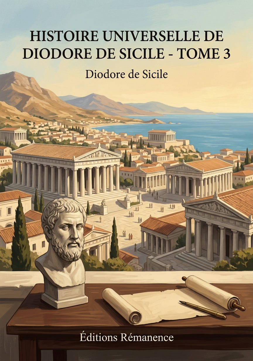 Livre Histoire universelle de Diodore de Sicile - Tome 3 par Diodore de Sicile - Couverture - Editions Remanence
