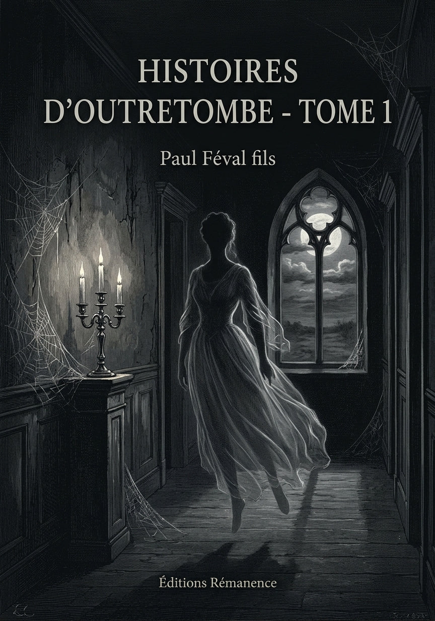 Livre Histoires d’outretombe - Tome 1 par Paul Féval fils - Couverture - Editions Remanence