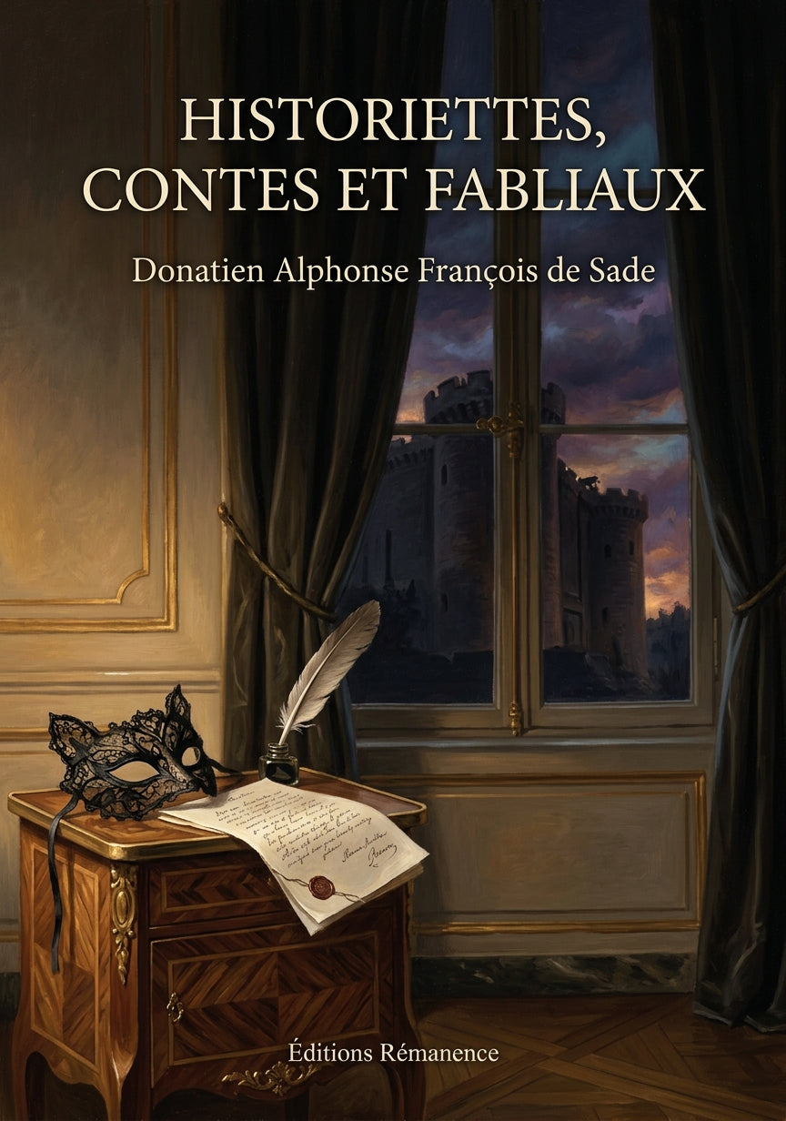 Livre Historiettes, Contes et Fabliaux par Donatien Alphonse François de Sade - Couverture - Editions Remanence