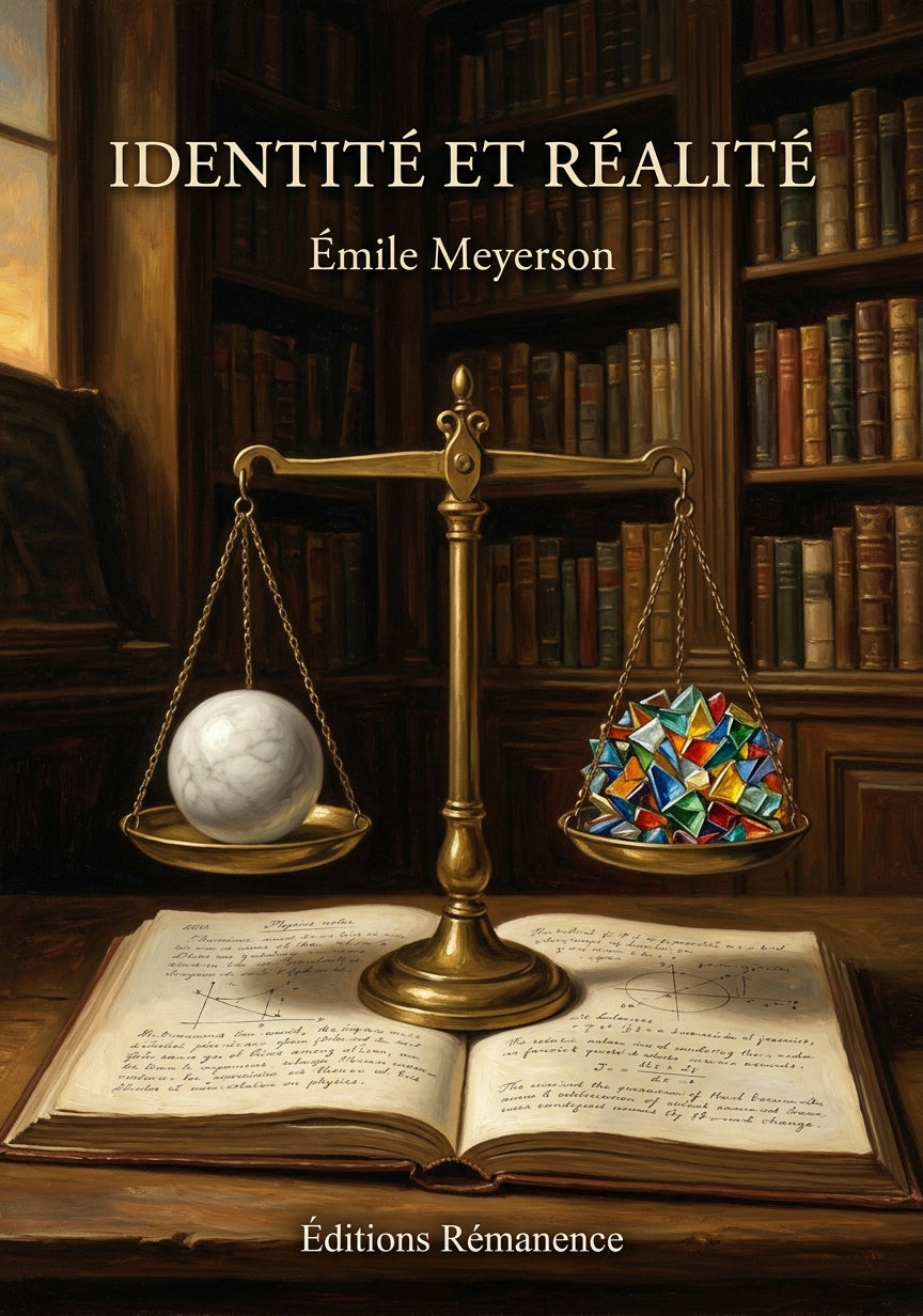 Livre Identité et réalité par Émile Meyerson - Couverture - Editions Remanence