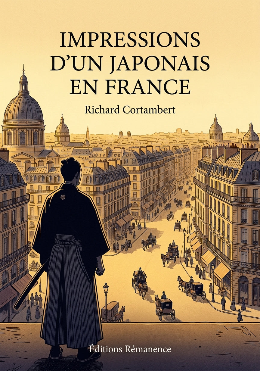 Livre Impressions d’un japonais en France par Richard Cortambert - Couverture - Editions Remanence