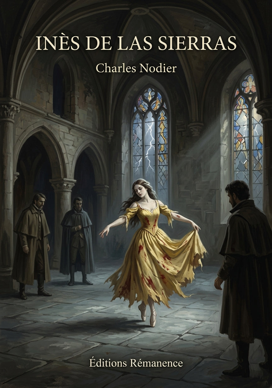 Livre Inès de Las Sierras par Charles Nodier - Couverture - Editions Remanence