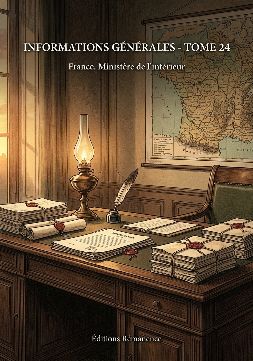 Livre Informations générales - Tome 24 par France. Ministère de l’intérieur - Couverture - Editions Remanence