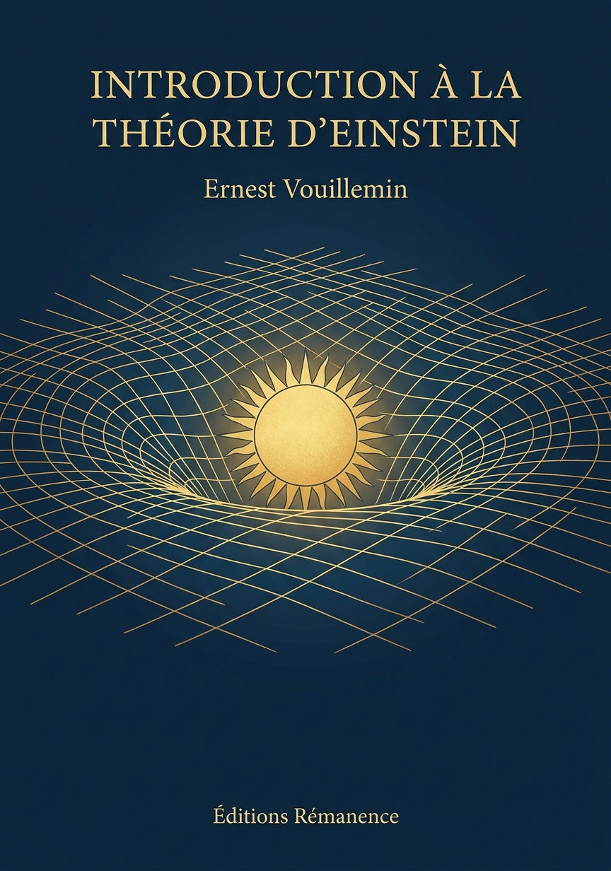 Livre Introduction à la théorie d’Einstein par Ernest Vouillemin - Couverture - Editions Remanence