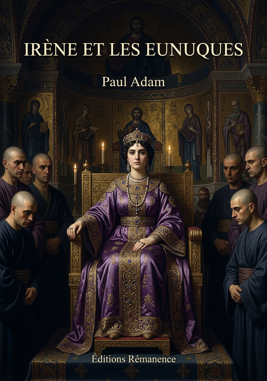 Livre Irène et les eunuques par Paul Adam - Couverture - Editions Remanence