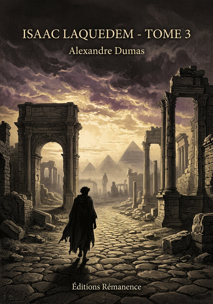 Livre Isaac Laquedem - Tome 3 par Alexandre Dumas - Couverture - Editions Remanence