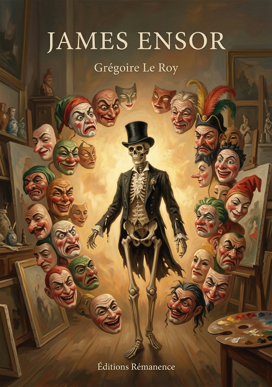 Livre James Ensor par Grégoire Le Roy - Couverture - Editions Remanence