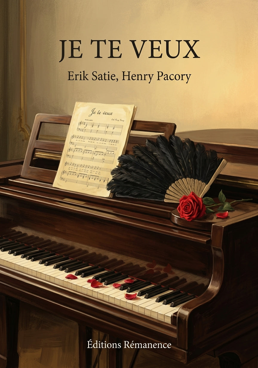 Livre Je te veux par Erik Satie, Henry Pacory - Couverture - Editions Remanence