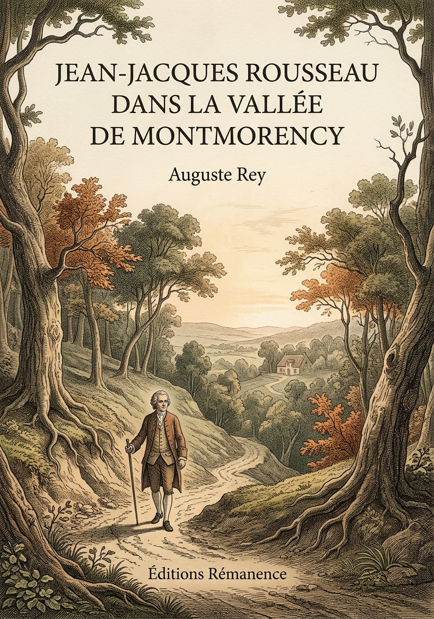 Livre Jean-Jacques Rousseau dans la vallée de Montmorency par Auguste Rey - Couverture - Editions Remanence