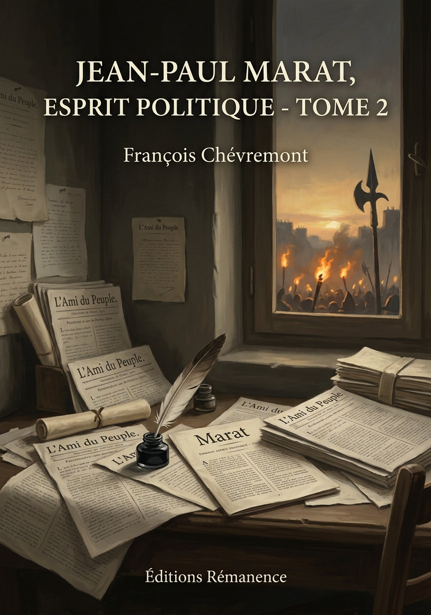 Livre Jean-Paul Marat, esprit politique - Tome 2 par François Chévremont - Couverture - Editions Remanence