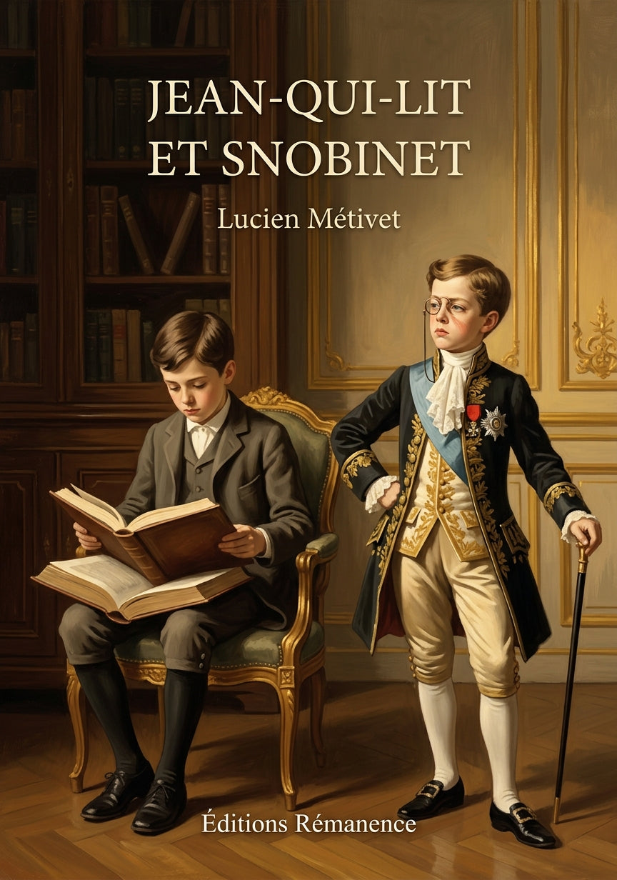 Livre Jean-qui-lit et Snobinet par Lucien Métivet - Couverture - Editions Remanence