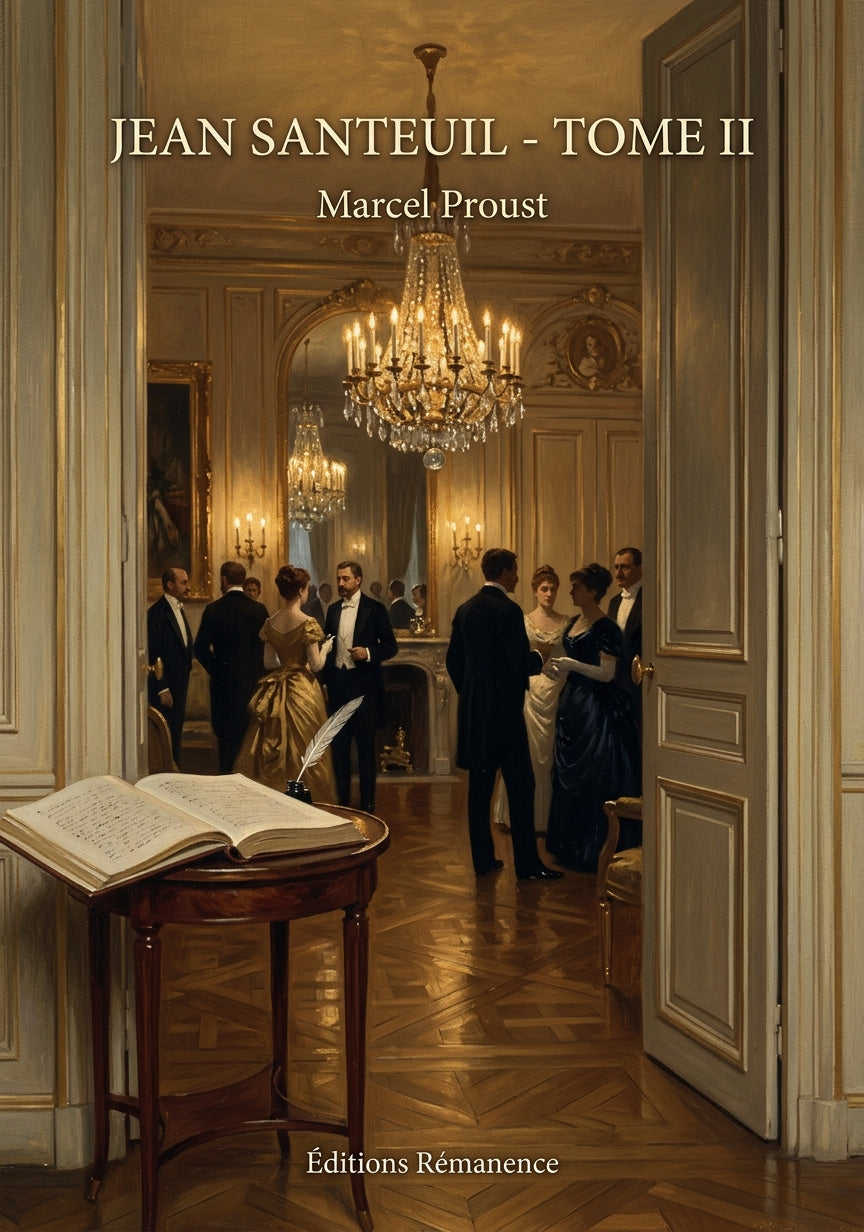 Livre Jean Santeuil - Tome II par Marcel Proust - Couverture - Editions Remanence