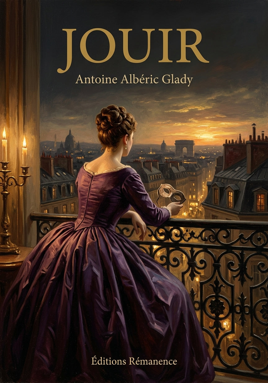Livre Jouir par Antoine Albéric Glady - Couverture - Editions Remanence