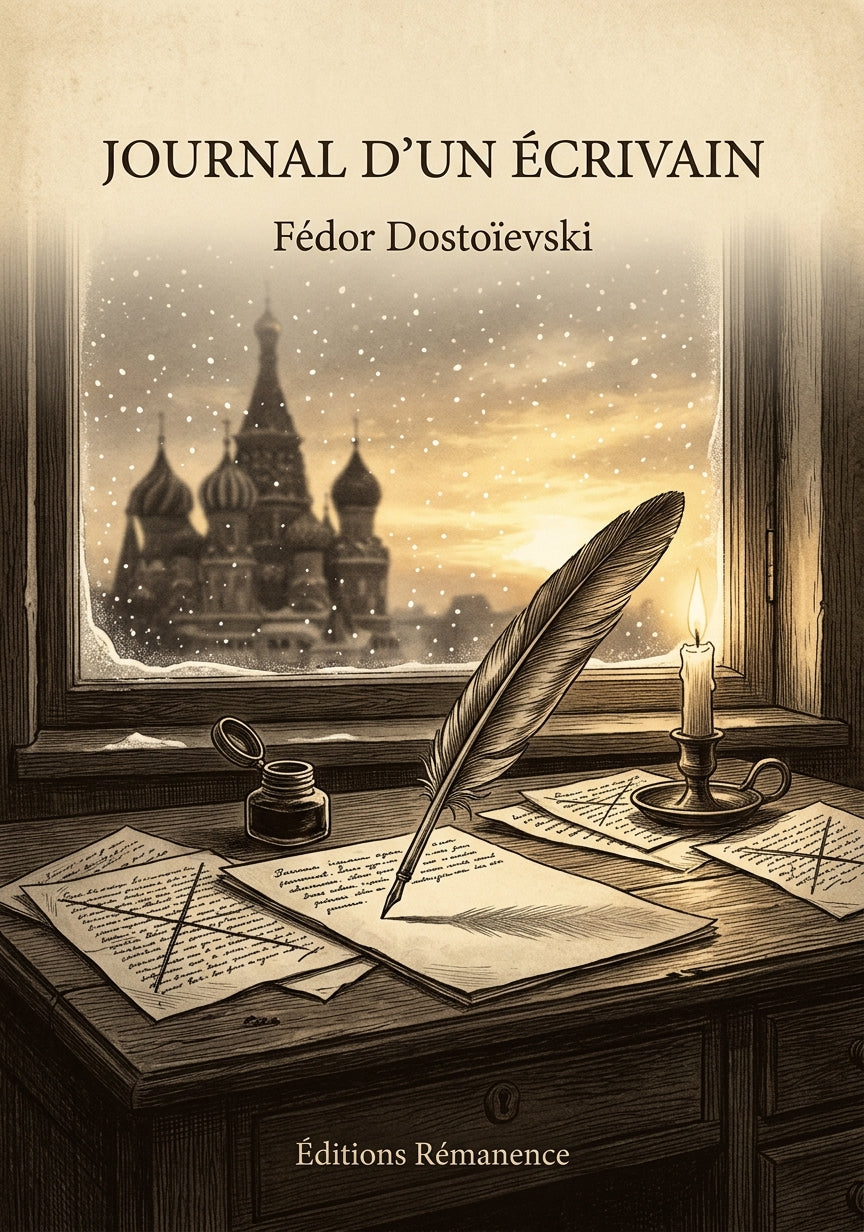 Livre Journal d’un écrivain par Fédor Dostoïevski - Couverture - Editions Remanence