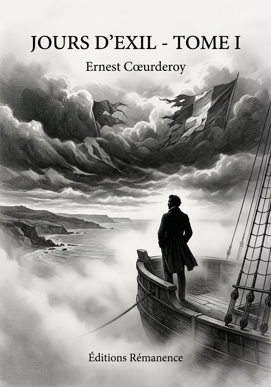 Livre Jours d’Exil - Tome I par Ernest Cœurderoy - Couverture - Editions Remanence