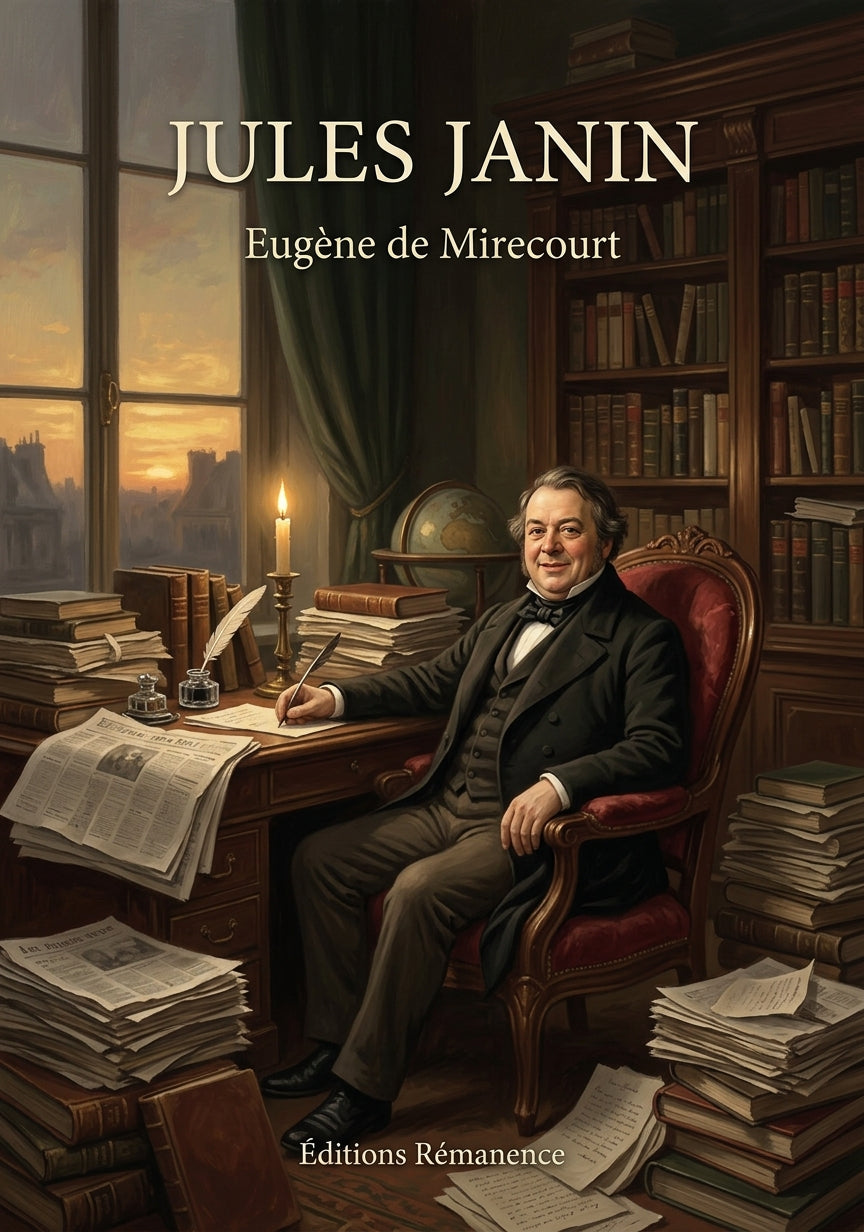 Livre Jules Janin par Eugène de Mirecourt - Couverture - Editions Remanence