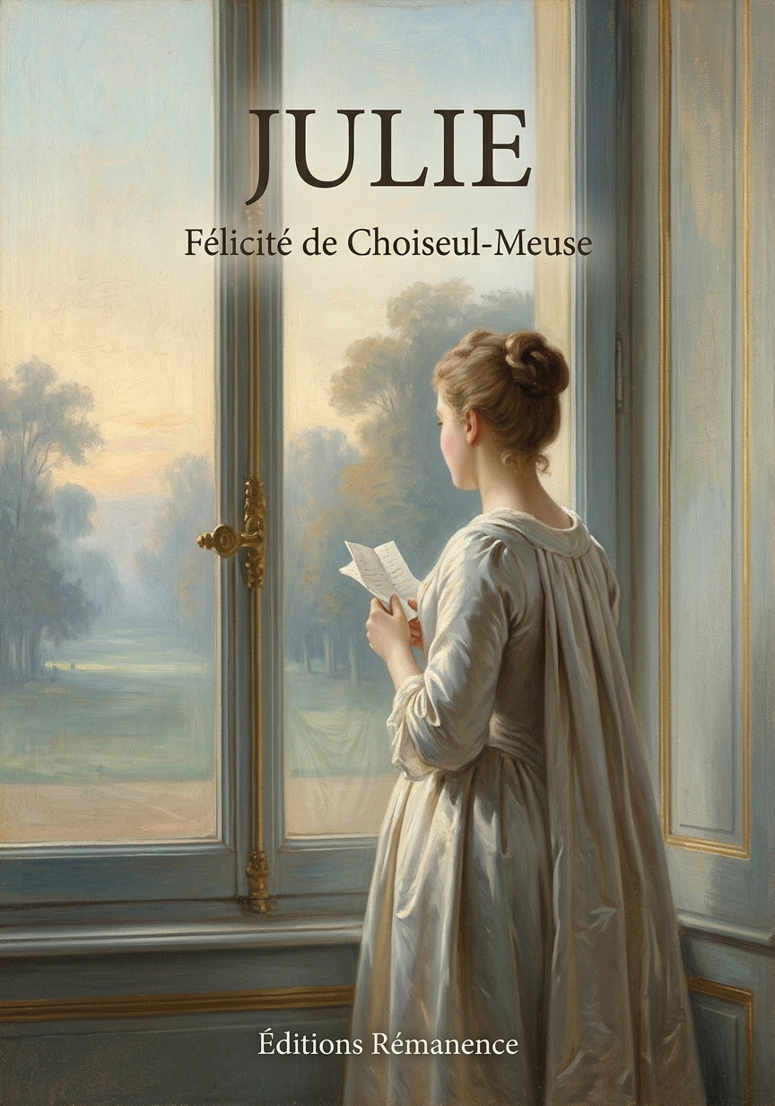 Livre Julie par Félicité de Choiseul-Meuse - Couverture - Editions Remanence