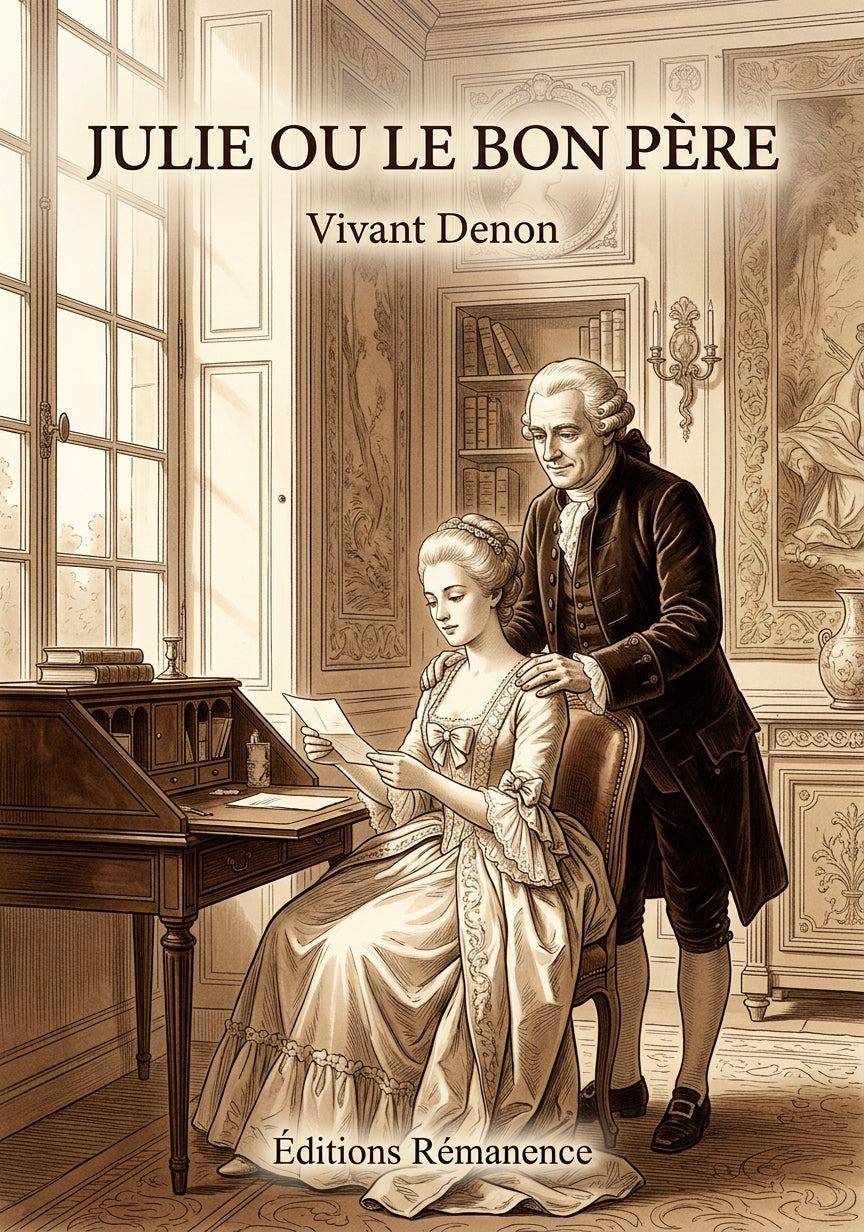 Livre Julie ou Le Bon Père par Vivant Denon - Couverture - Editions Remanence