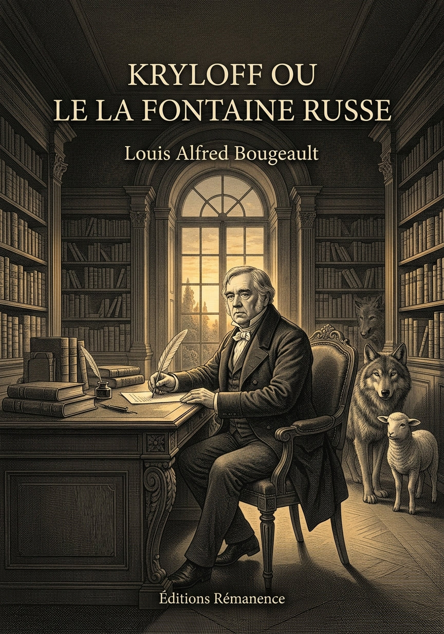 Livre Kryloff ou le La Fontaine russe par Louis Alfred Bougeault - Couverture - Editions Remanence