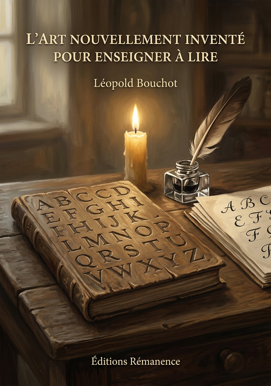 Livre L'Art nouvellement inventé pour enseigner à lire par Léopold Bouchot - Couverture - Editions Remanence