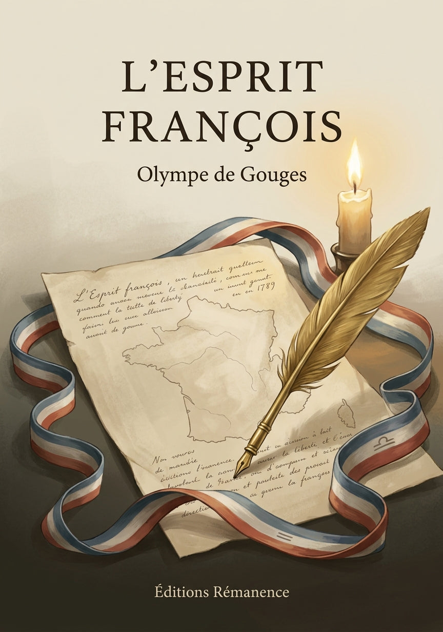 Livre L'Esprit françois par Olympe de Gouges - Couverture - Editions Remanence