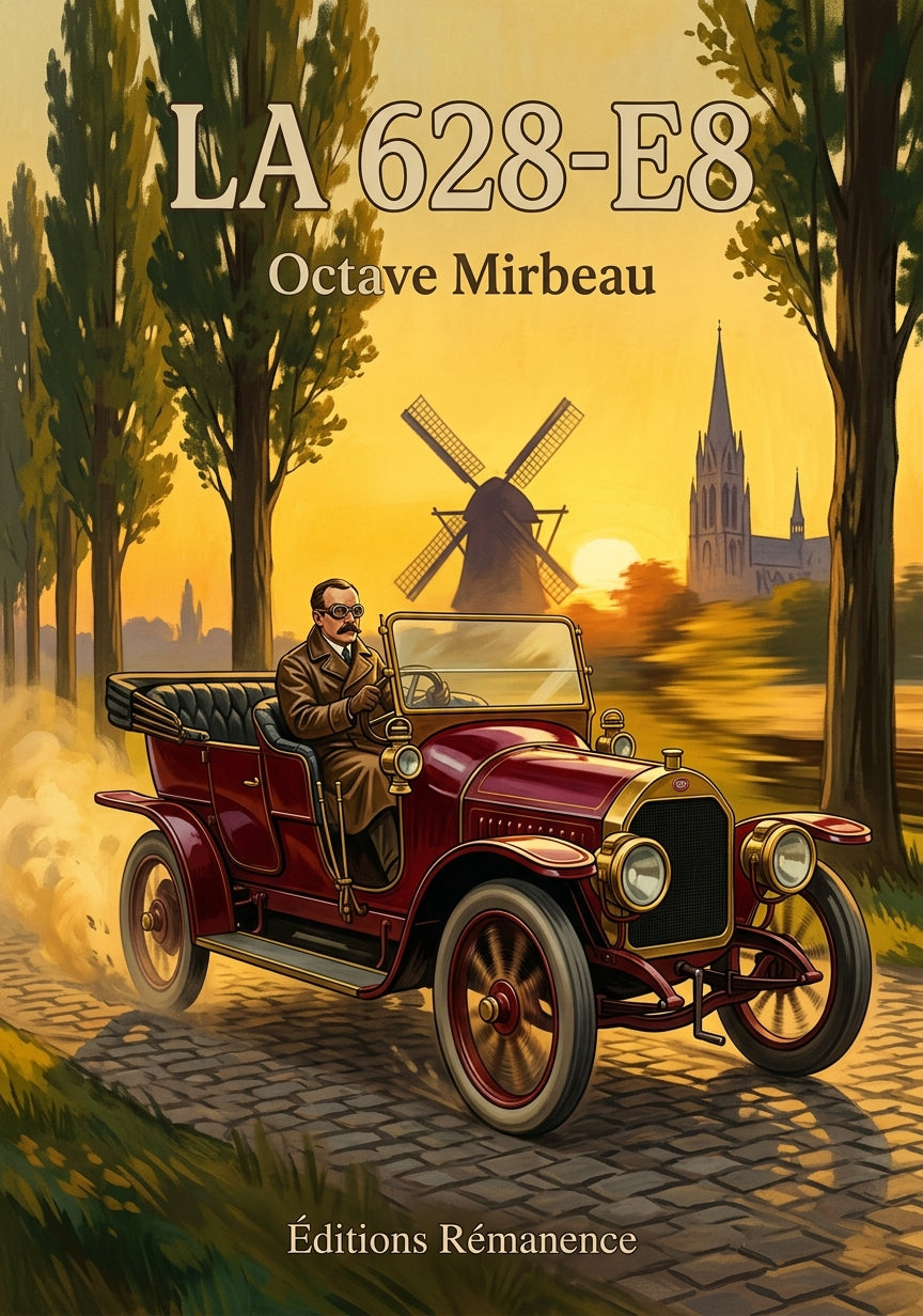 Livre La 628-E8 par Octave Mirbeau - Couverture - Editions Remanence