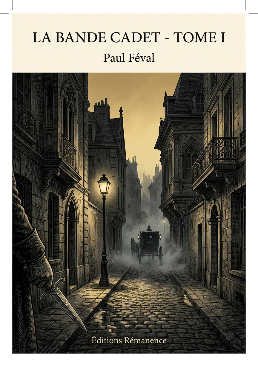 Livre La Bande Cadet - Tome I par Paul Féval - Couverture - Editions Remanence