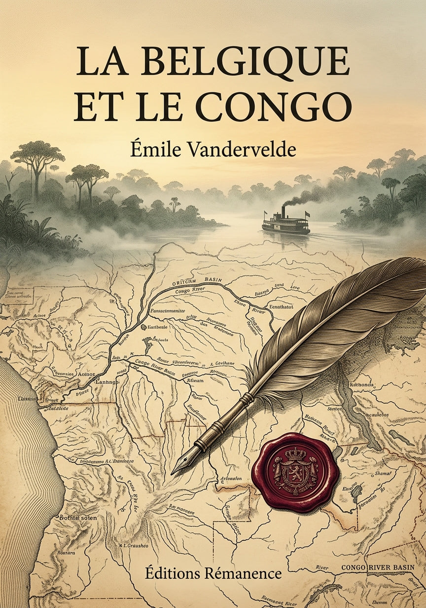 Livre La Belgique et le Congo par Émile Vandervelde - Couverture - Editions Remanence