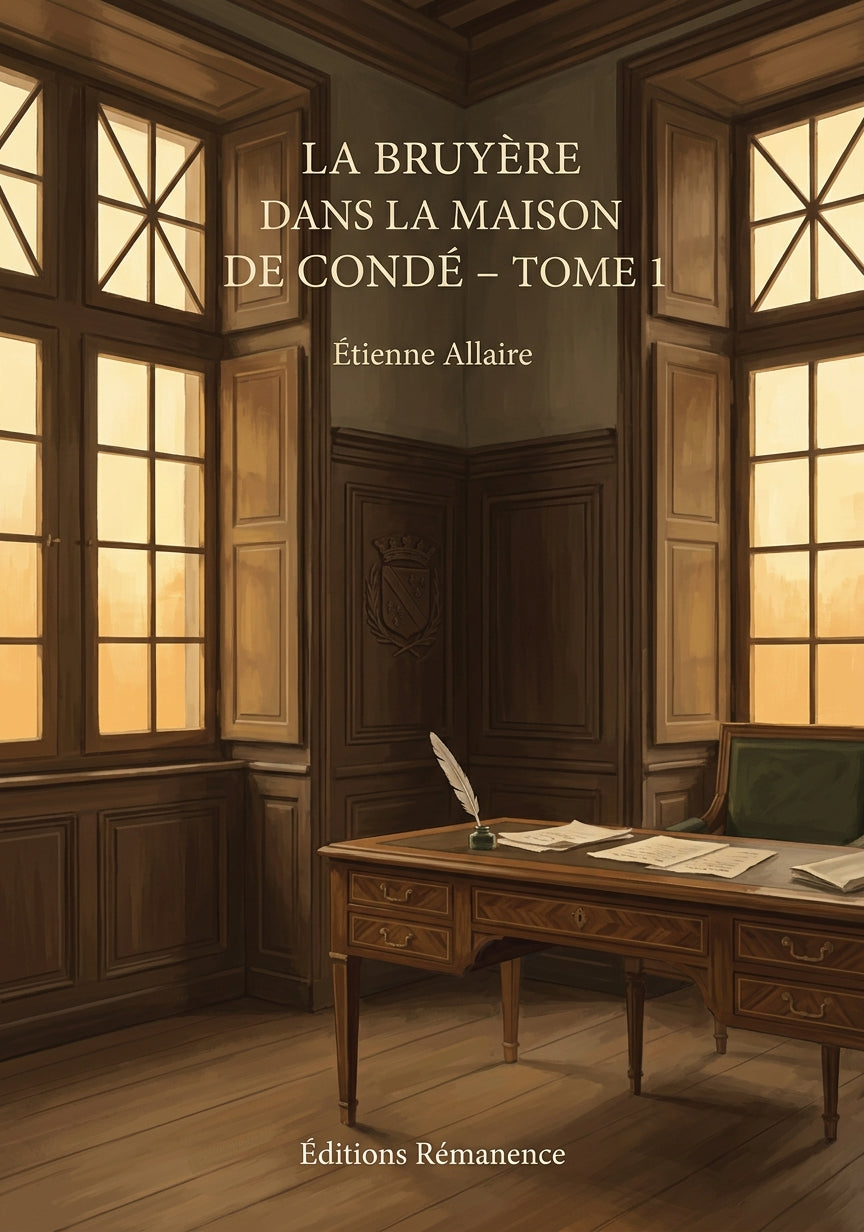 Livre La Bruyère dans la maison de Condé - Tome 1 par Étienne Allaire - Couverture - Editions Remanence
