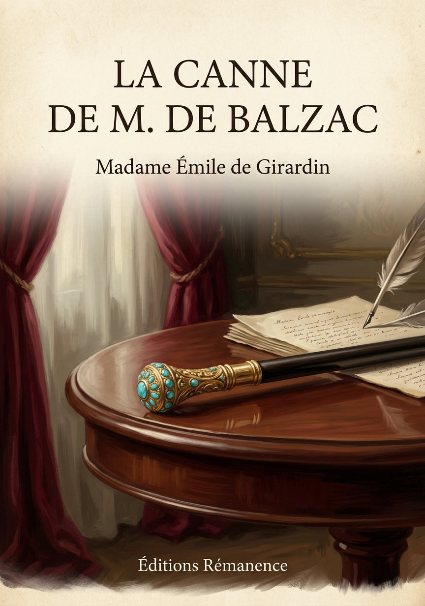 La canne de M. de Balzac - Madame Émile de Girardin (Couverture)