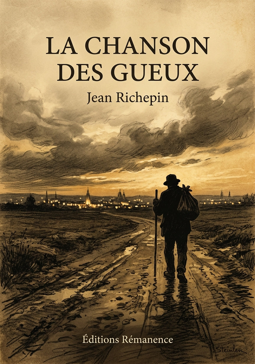 Livre La Chanson des gueux par Jean Richepin - Couverture - Editions Remanence