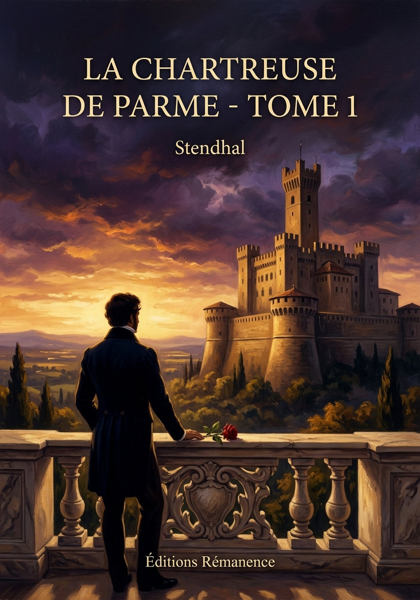 Livre La chartreuse de Parme - Tome 1 par Stendhal - Couverture - Editions Remanence