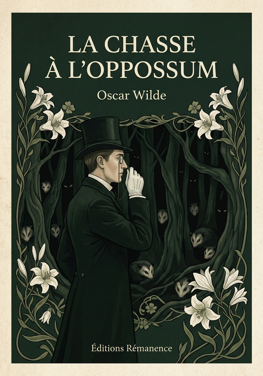 La chasse à l'oppossum - Oscar Wilde (Couverture)