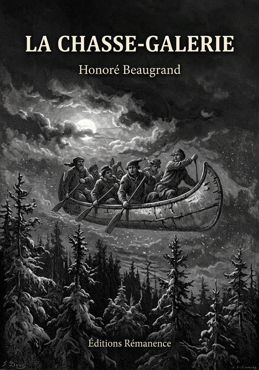 Livre La Chasse-galerie par Honoré Beaugrand - Couverture - Editions Remanence