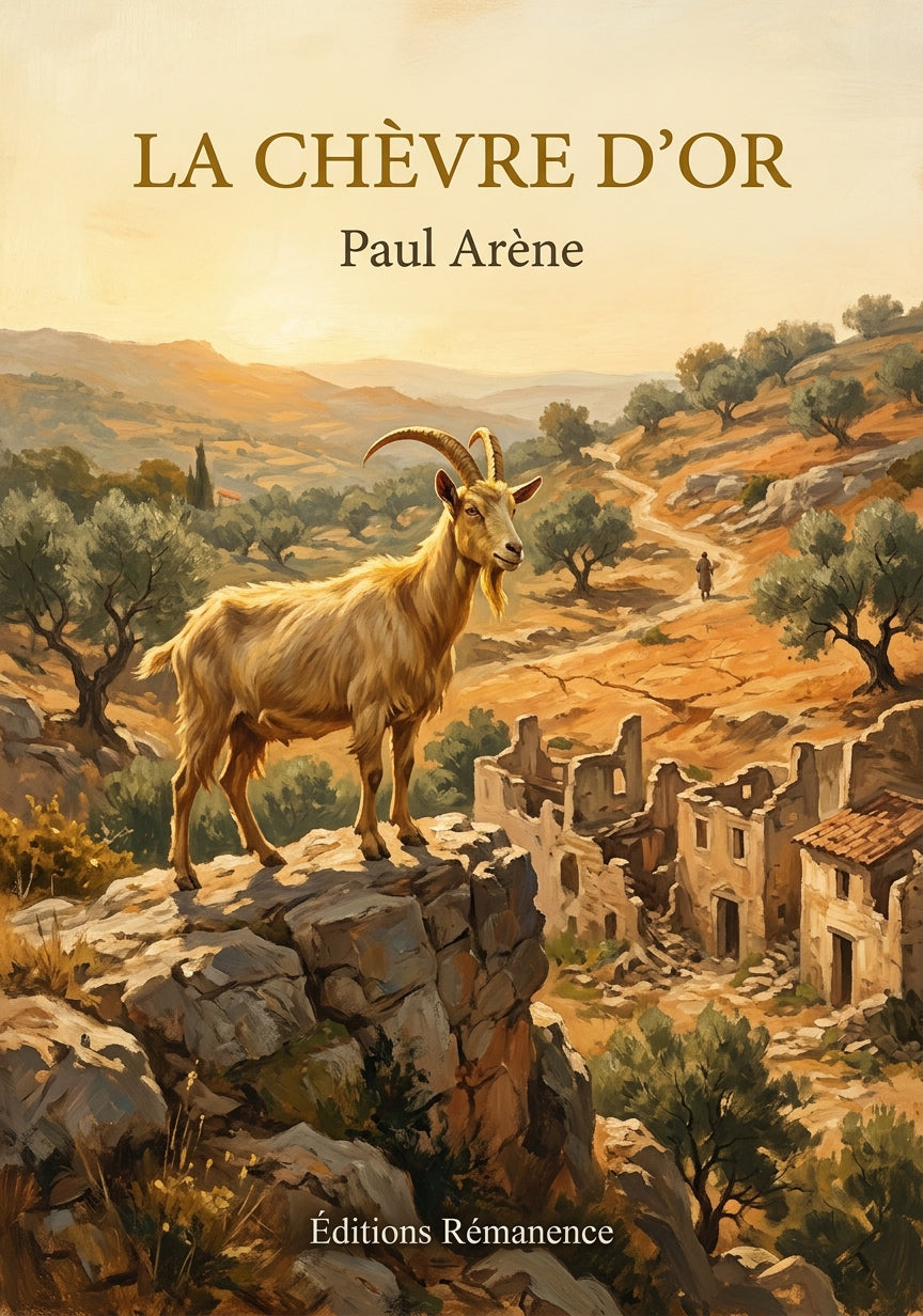 Livre La Chèvre d’or par Paul Arène - Couverture - Editions Remanence