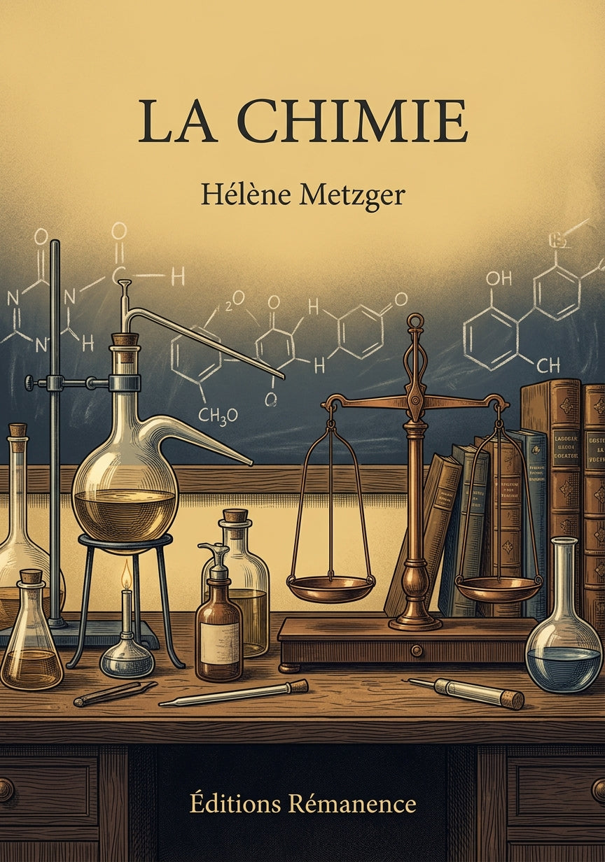 Livre La chimie par Hélène Metzger - Couverture - Editions Remanence