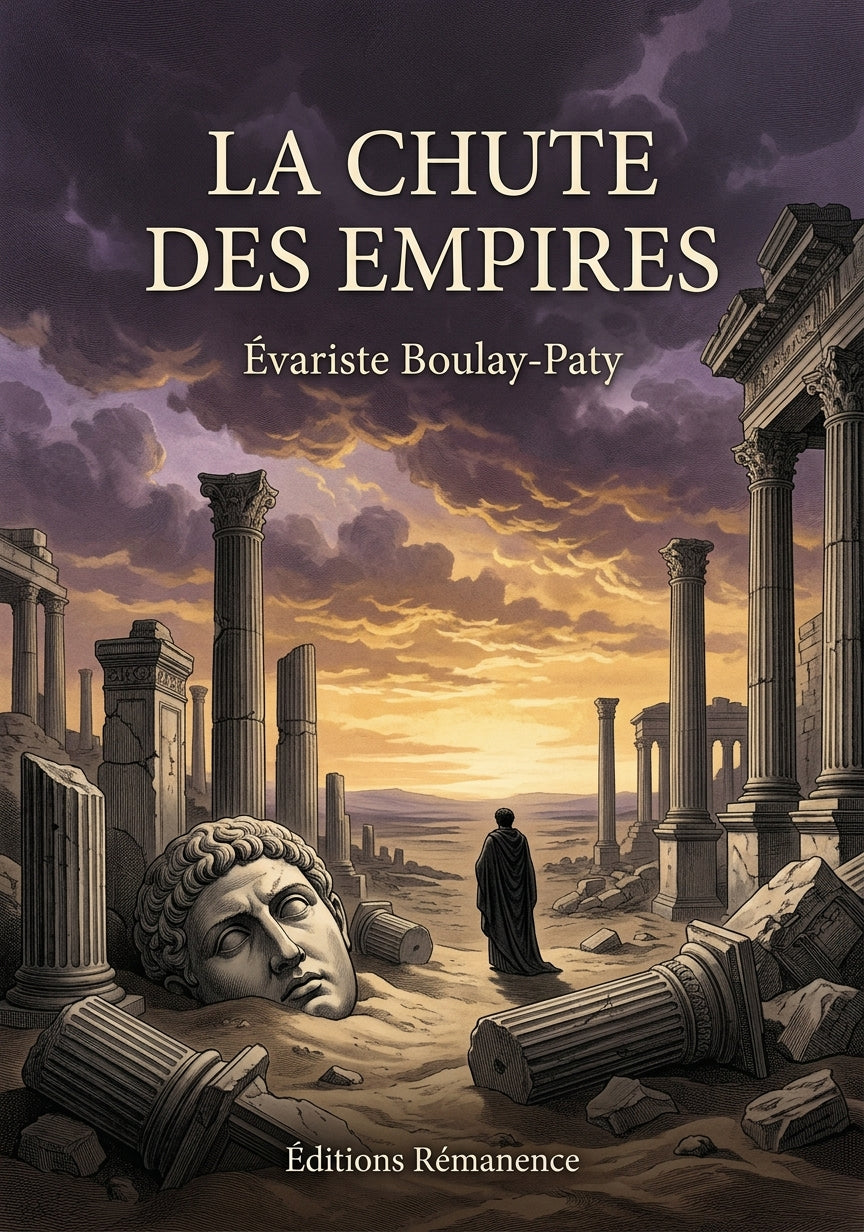 Livre La Chute des empires par Évariste Boulay-Paty - Couverture - Editions Remanence
