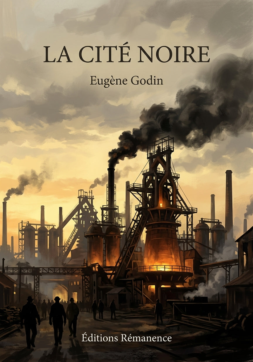 Livre La Cité noire par Eugène Godin - Couverture - Editions Remanence