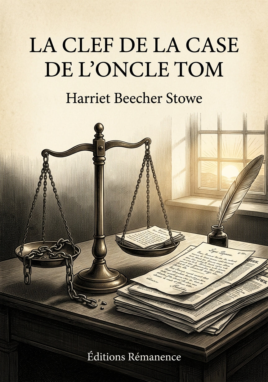 Livre La Clef de la case de l’Oncle Tom par Harriet Beecher Stowe - Couverture - Editions Remanence