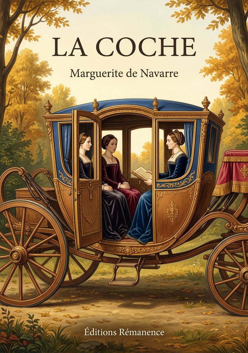 Livre La Coche par Marguerite de Navarre - Couverture - Editions Remanence