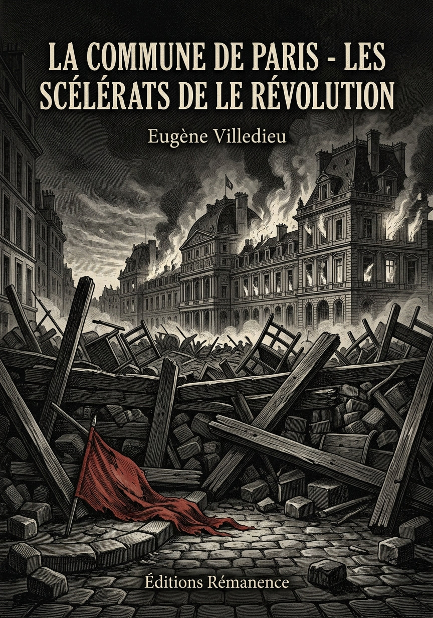 Livre La Commune de Paris - Les scélérats de le révolution par Eugène Villedieu - Couverture - Editions Remanence