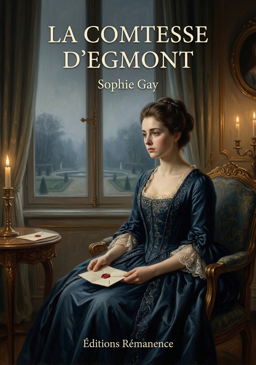 Livre La Comtesse d’Egmont par Sophie Gay - Couverture - Editions Remanence